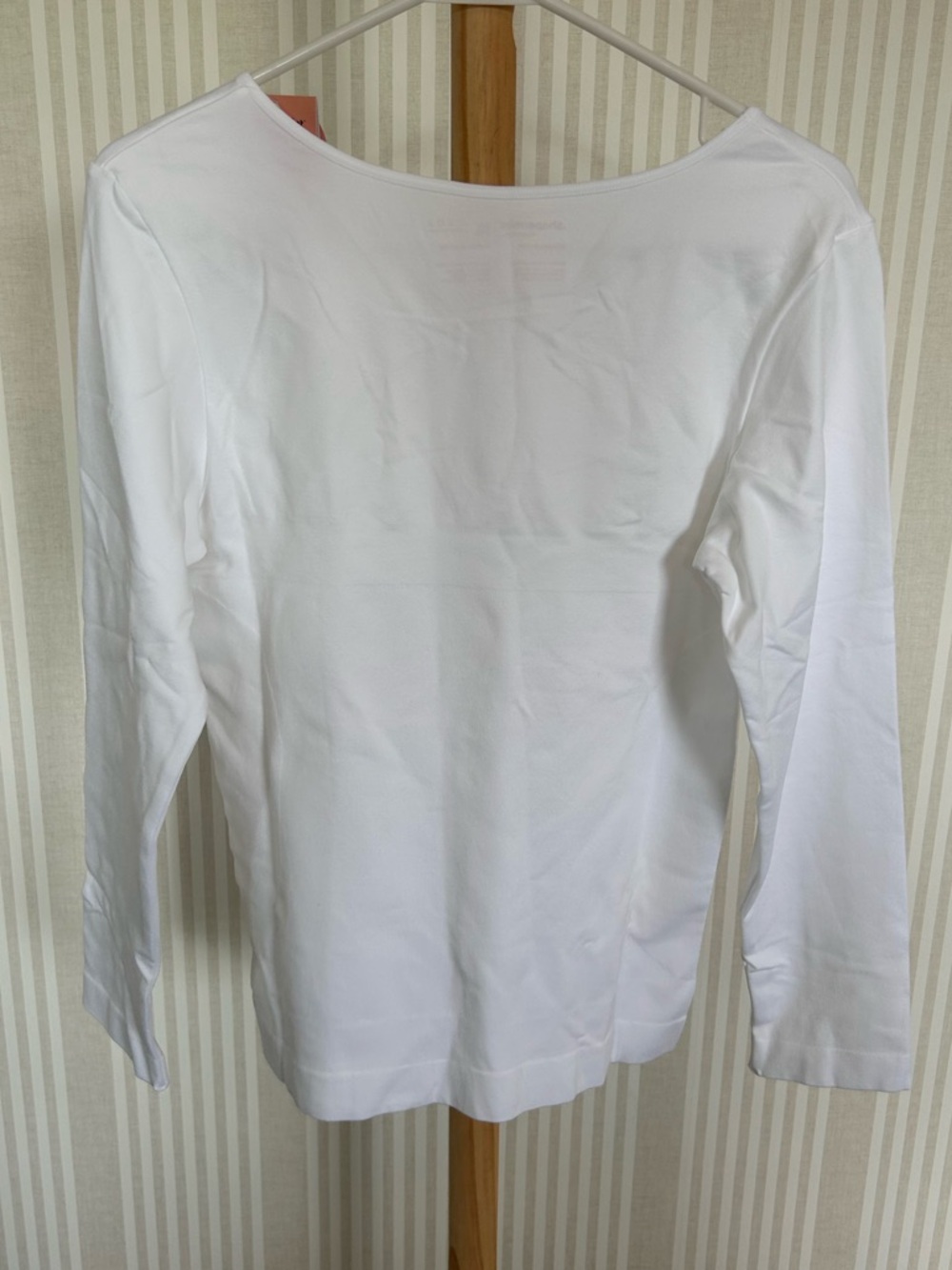 Shapermint Essentials All Day Every Day Long Sleeve Shaping T-Shirt White Sz 2XL - Picture 4 of 7